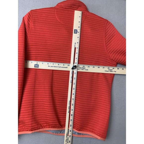 L.L. BEAN Airlight Pullover Woman Size MP Coral Snaps Kangaroo Pocket Athleisure - Picture 5 of 7